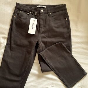 Thakoon women’s classic cropped jean, slate grey, size 6